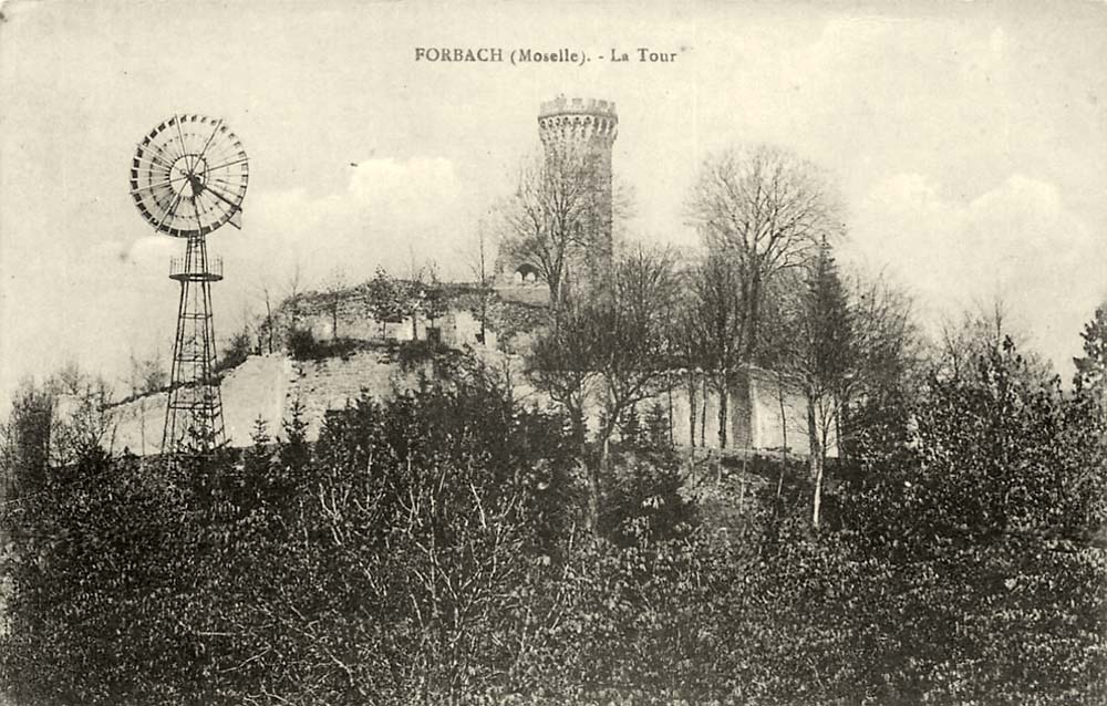 Forbach. La Tour et l'Éolienne, 1919