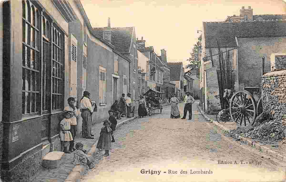Grigny. Rue des Lombards, 1914