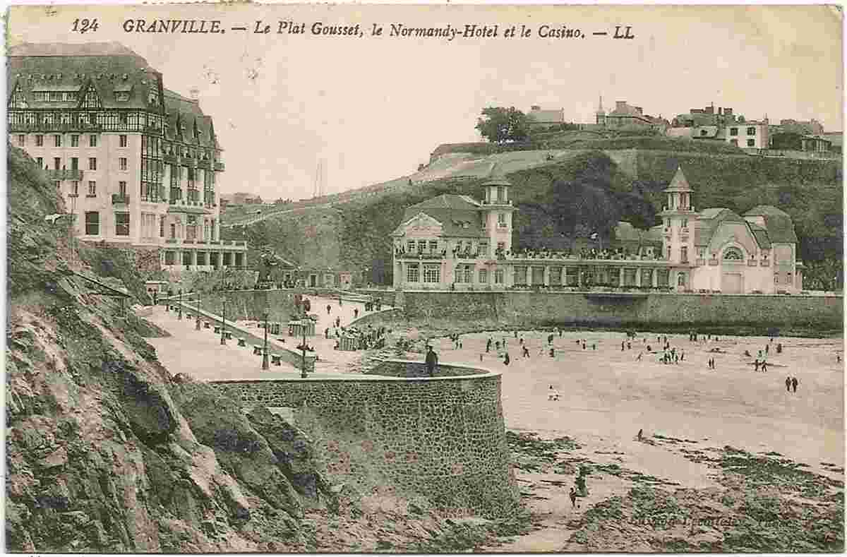 Granville. Plat Gousset, le Normand-Hôtel et le Casino, 1921