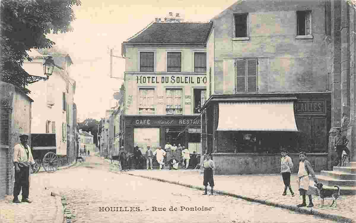 Houilles. Rue de Pontoise, 1905