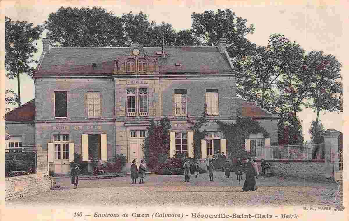 Hérouville-Saint-Clair. Mairie, Ecoles des filles et des garçons, 1906