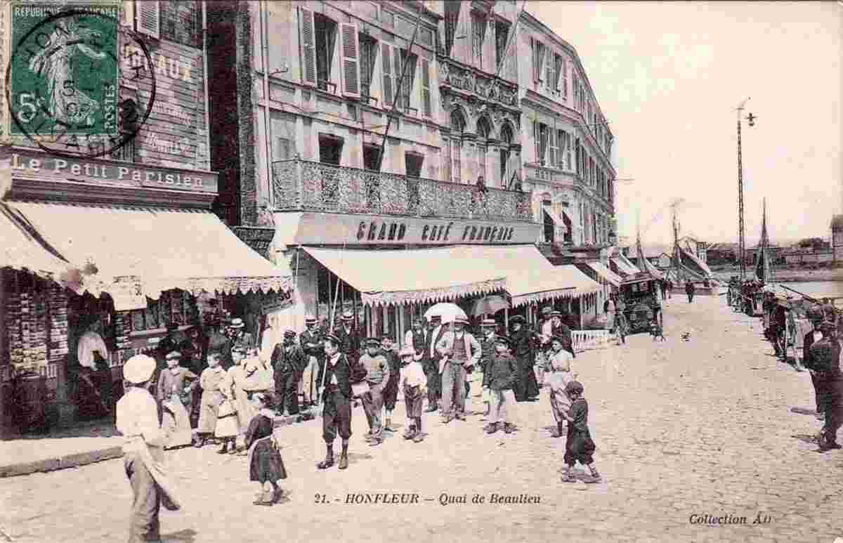 Honfleur. Quai de Beaulieu, 1908