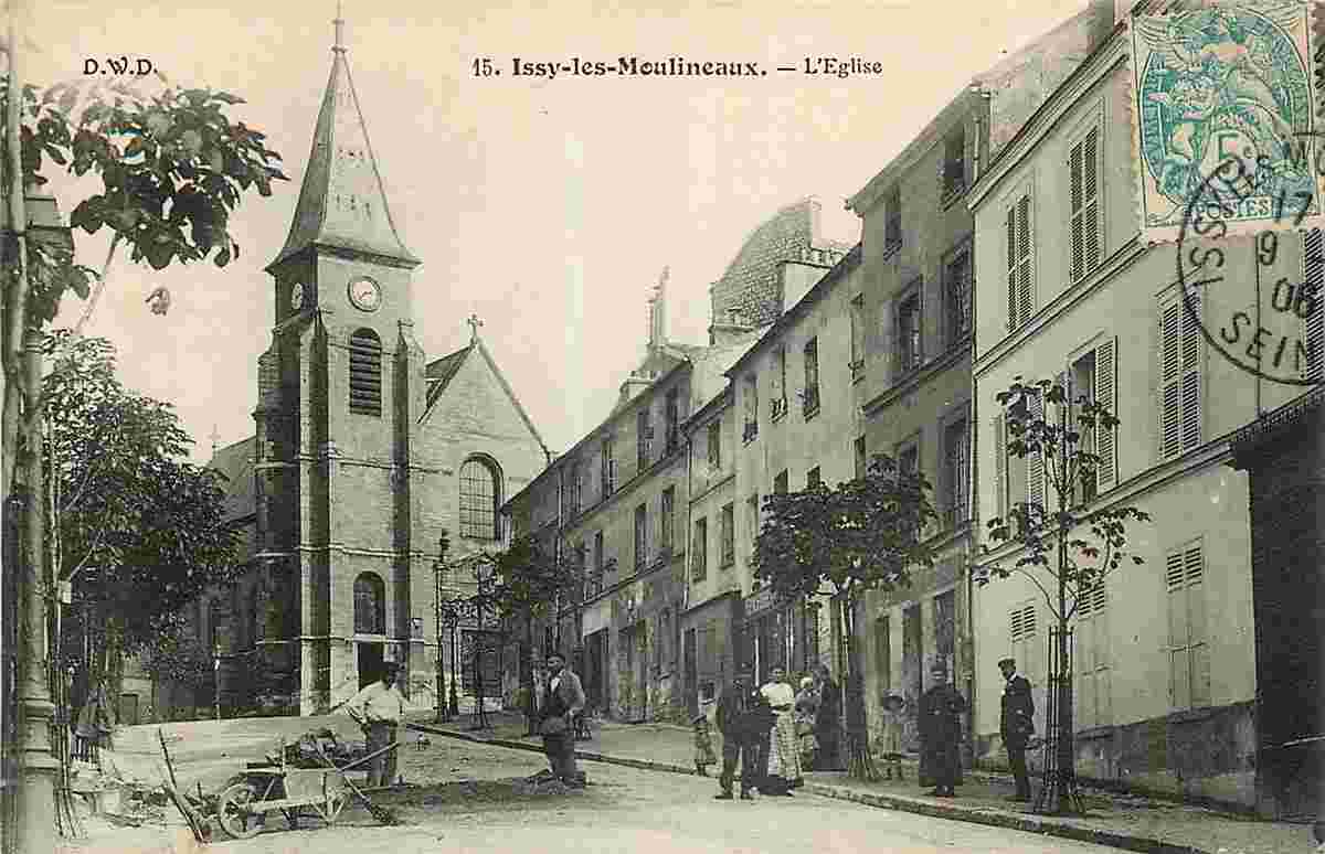 Issy-les-Moulineaux. Église, 1906