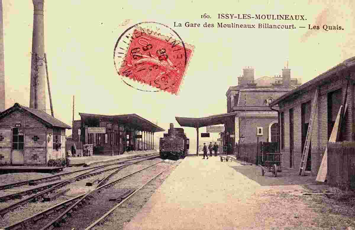 Issy-les-Moulineaux. Les Quais de la Gare, 1906