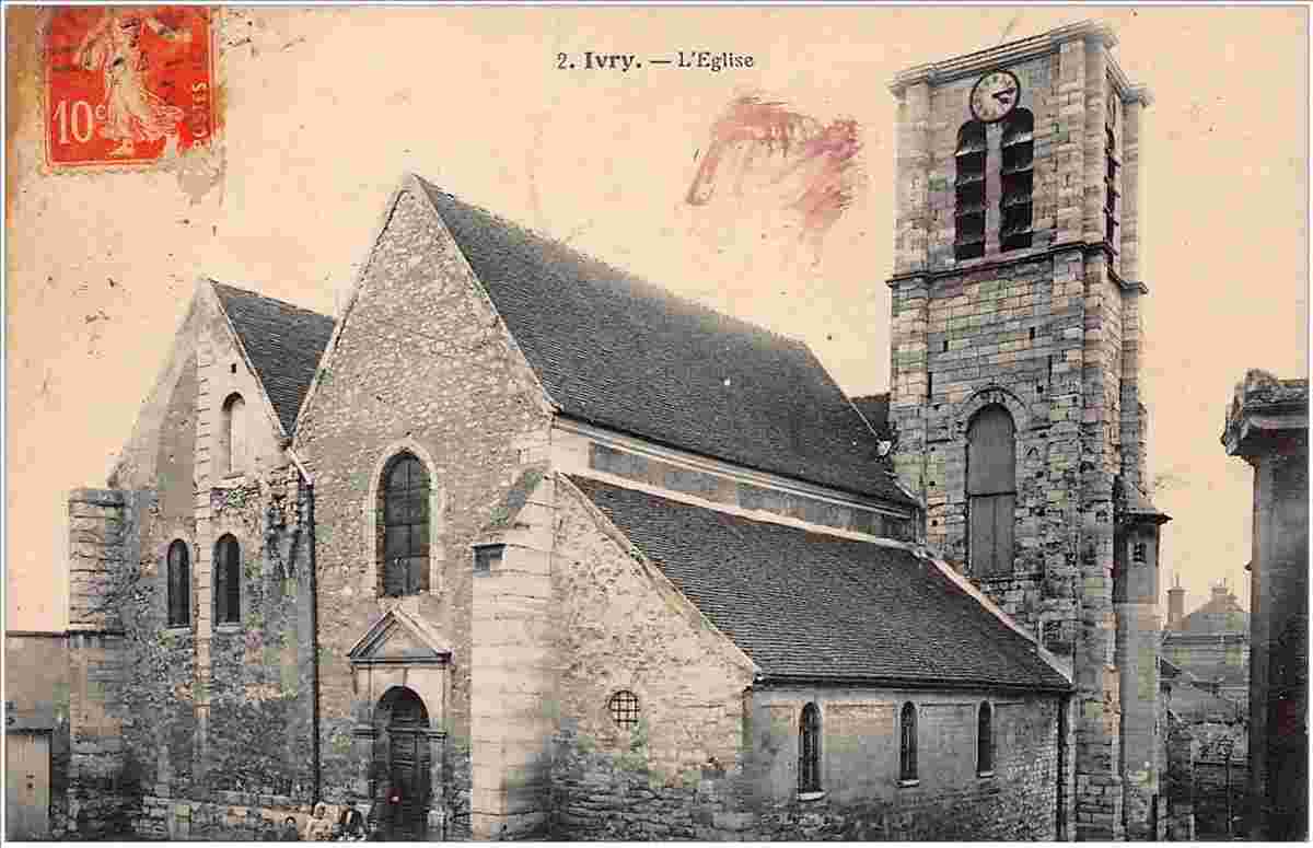 Ivry-sur-Seine. L'Église, 1912