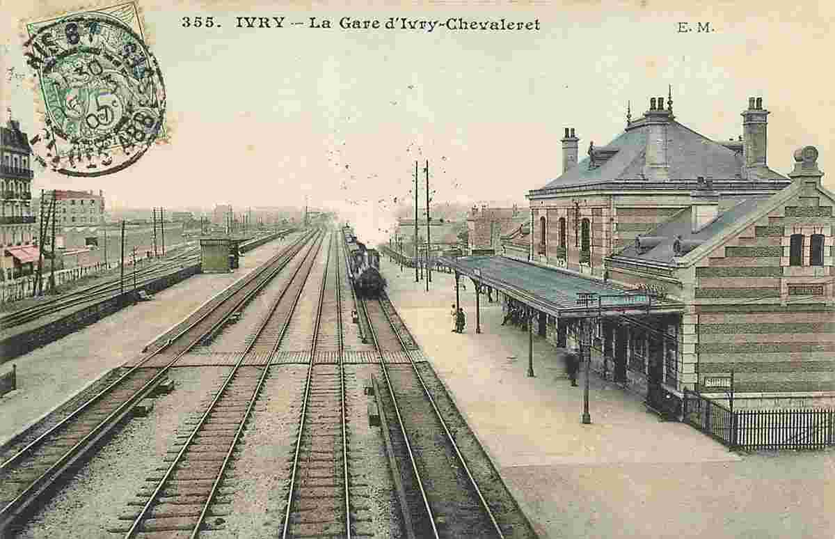 Ivry-sur-Seine. Les Quais de la Gare d'Ivry-Chevaleret, 1907
