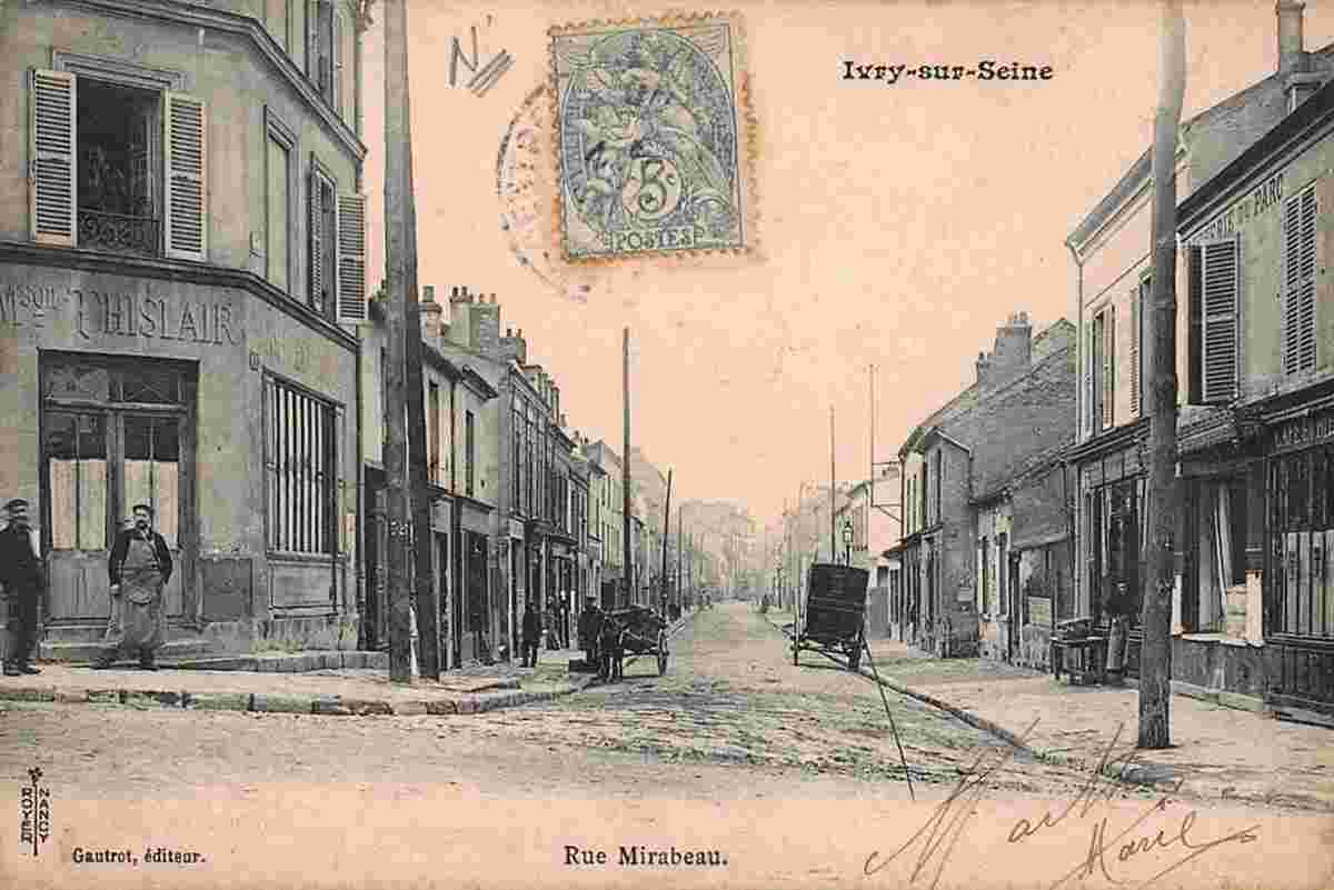 Ivry-sur-Seine. Rue Mirabeau, 1904