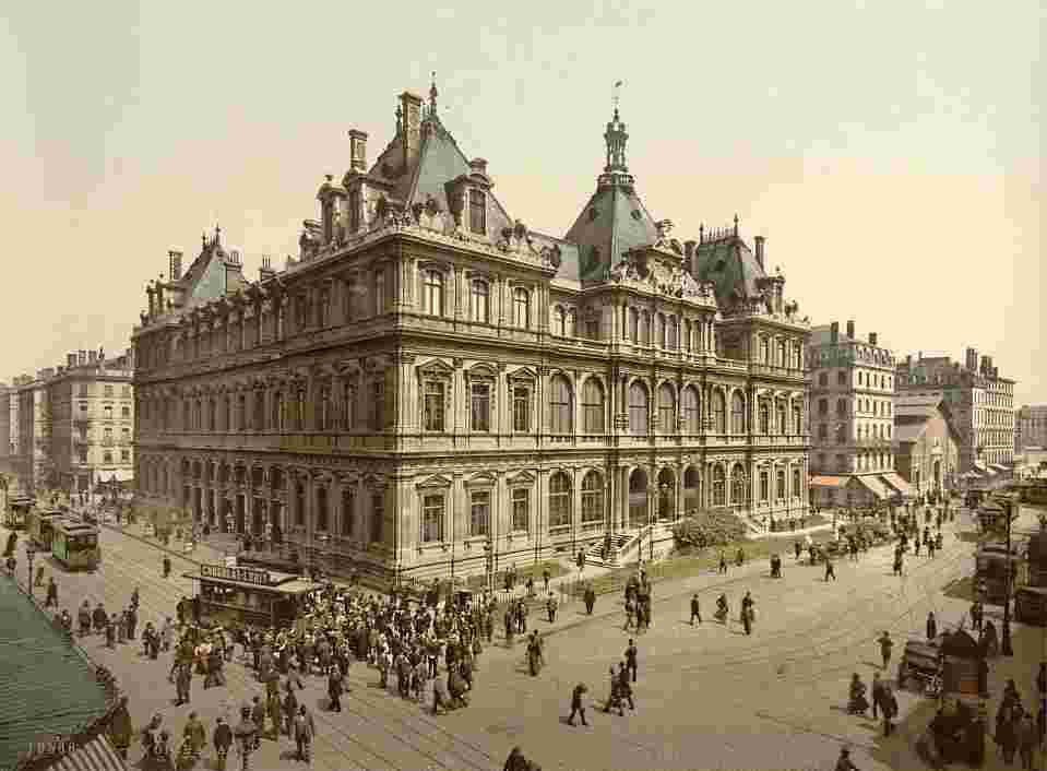 Lyon. La Bourse, vers 1890