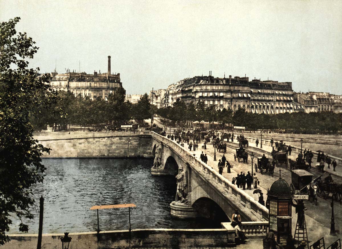 Paris. Alma bridge, circa 1890