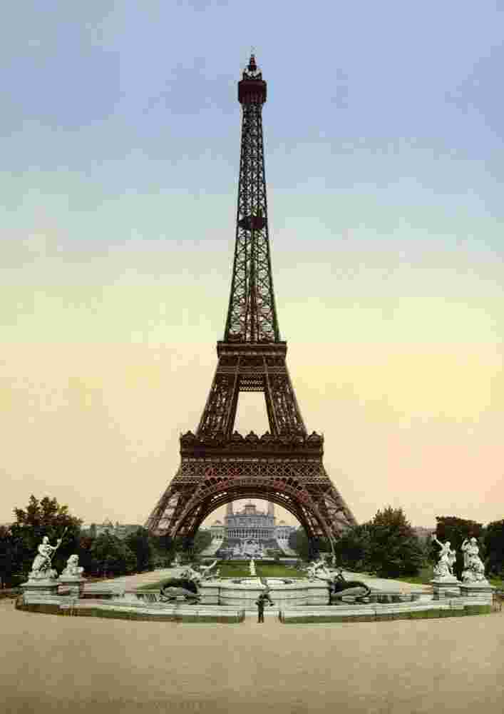 Paris. Eiffel Tower, circa 1890