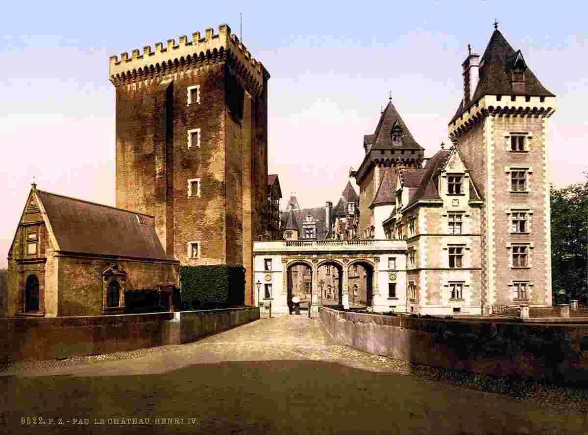 Pau. Le Château Henri IV, 1890