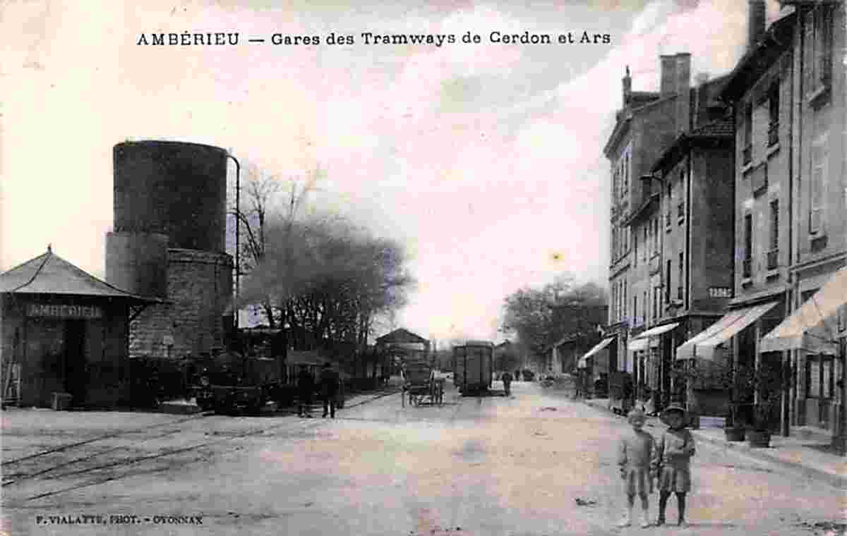 Ambérieu-en-Bugey. Gare des tramways de Cerdon et Ars