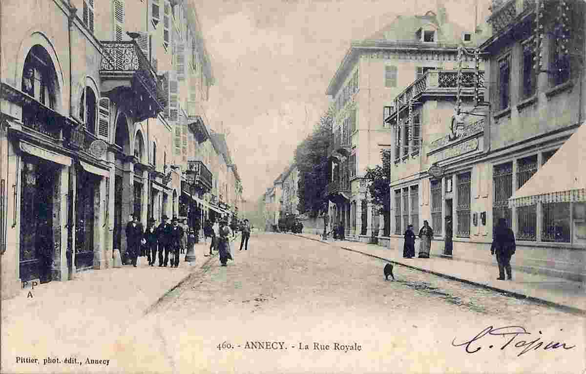 Annecy. La Rue Royale, 1903