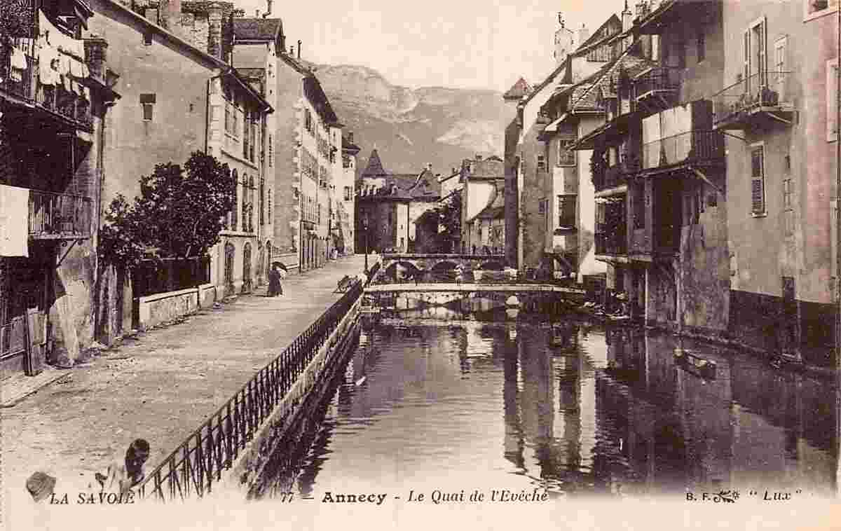 Annecy. Le Quai de l'Evêché