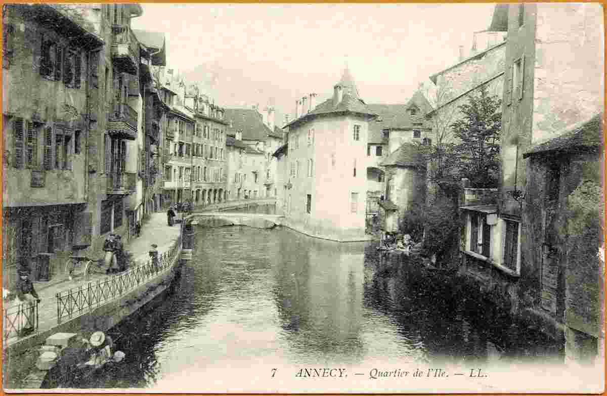 Annecy. Quartier de l'Isle