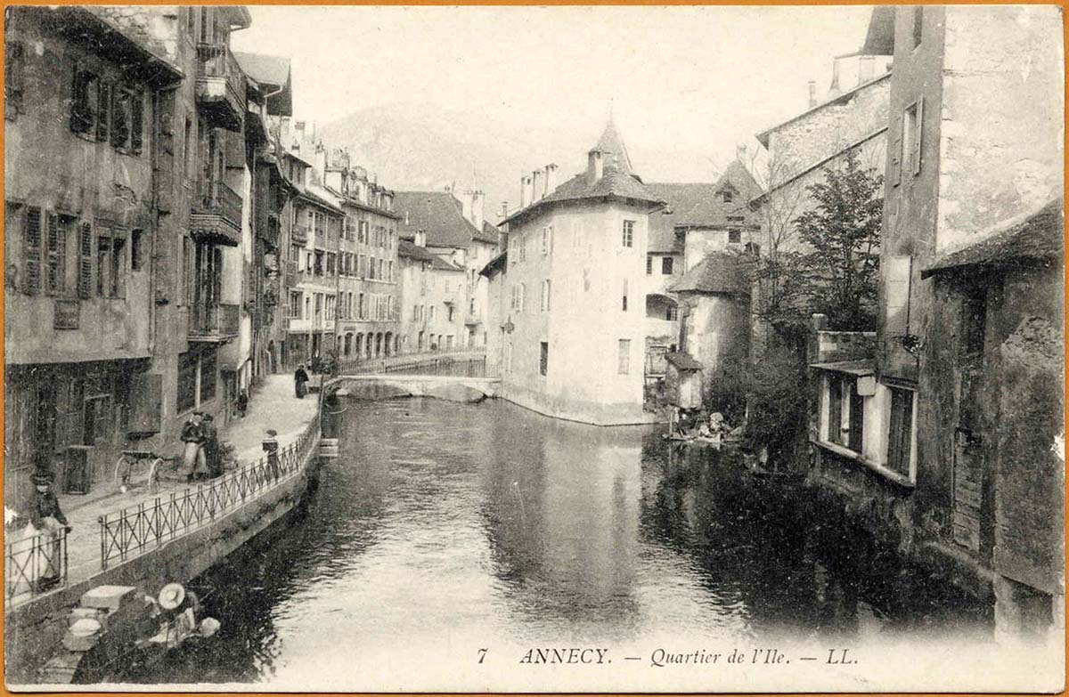 Annecy. Quartier de l'Isle