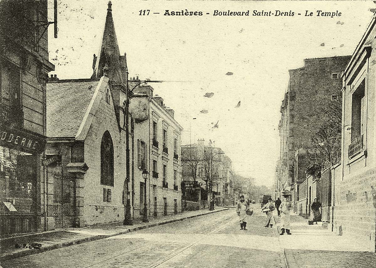 Asnières-sur-Saône. Boulevard Saint-Denis, ancien Temple Protestant de l'Église Methodiste