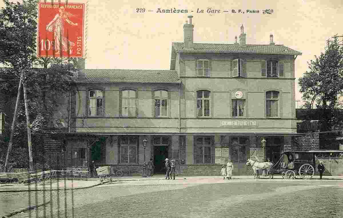 Asnières-sur-Saône. La gare