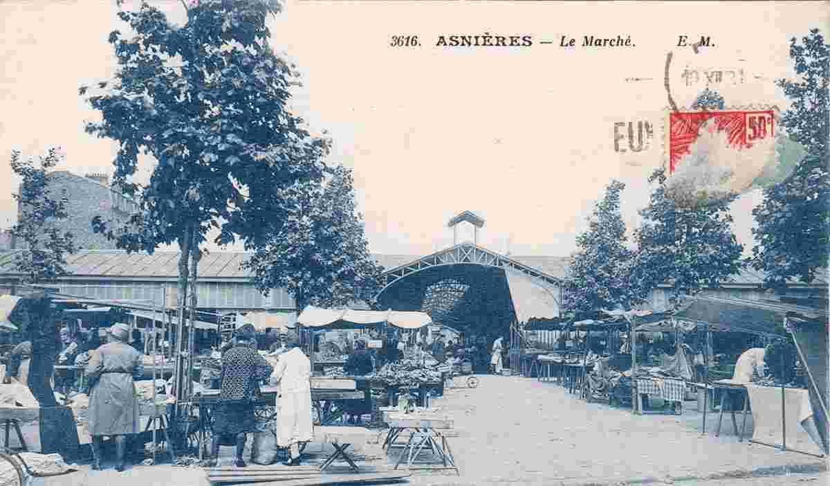Asnières-sur-Saône. Le Marché