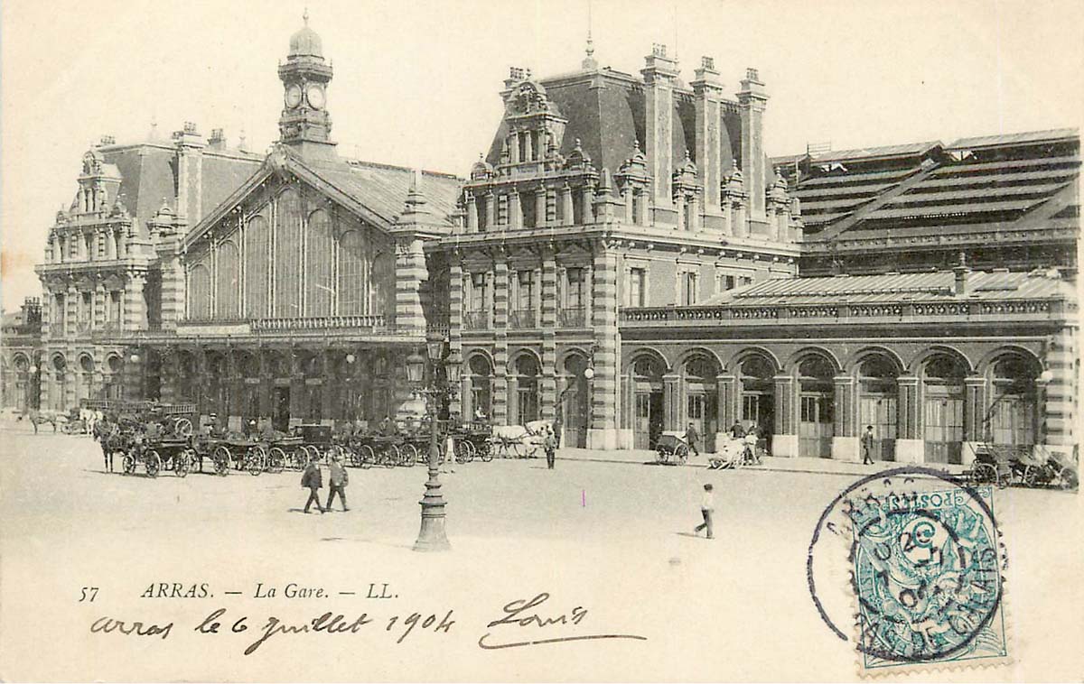 Arras. La Gare, 1904
