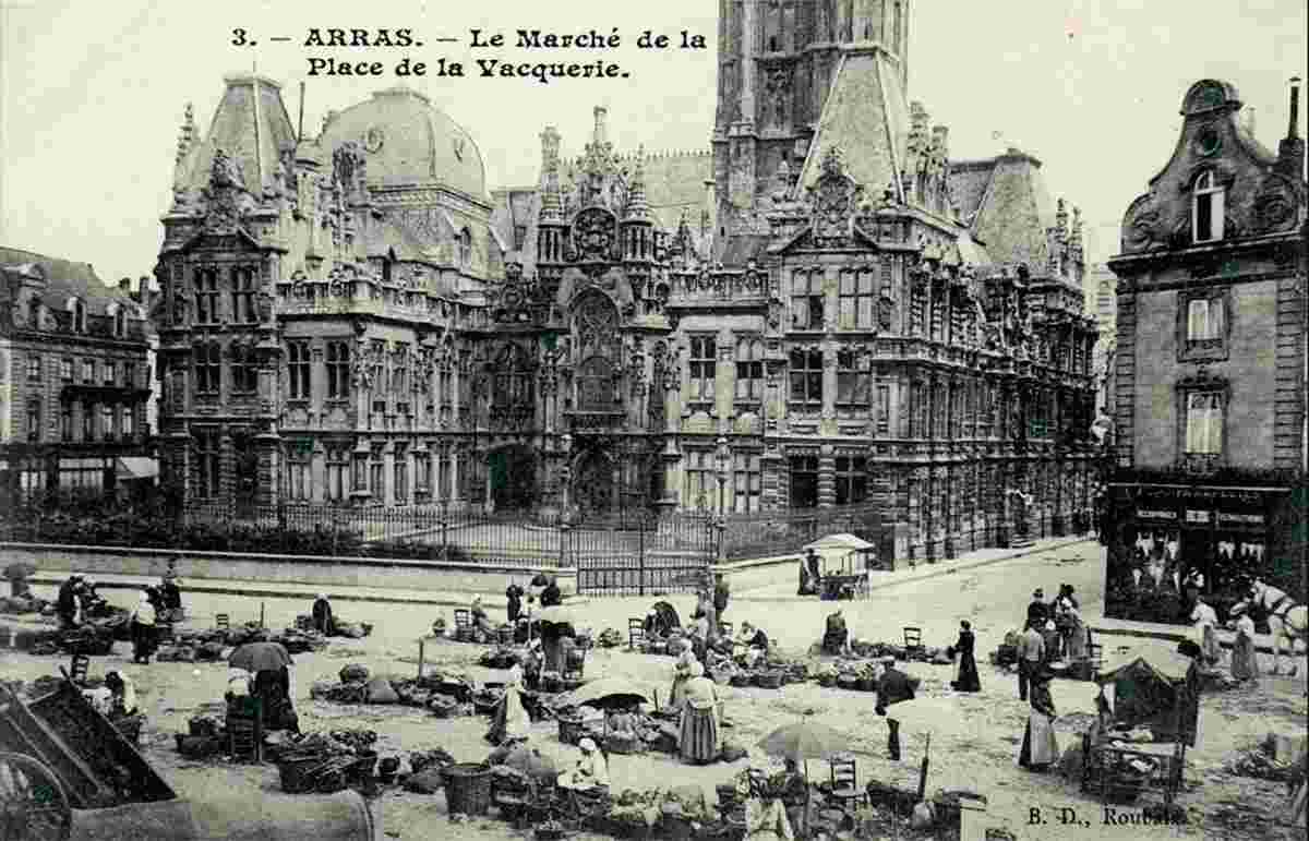 Arras. Le Marché de la Place de la Vacquerie