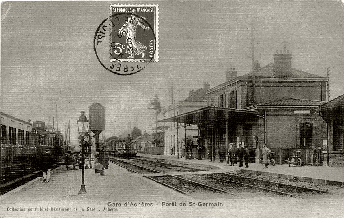 Achères (Yvelines). La Gare