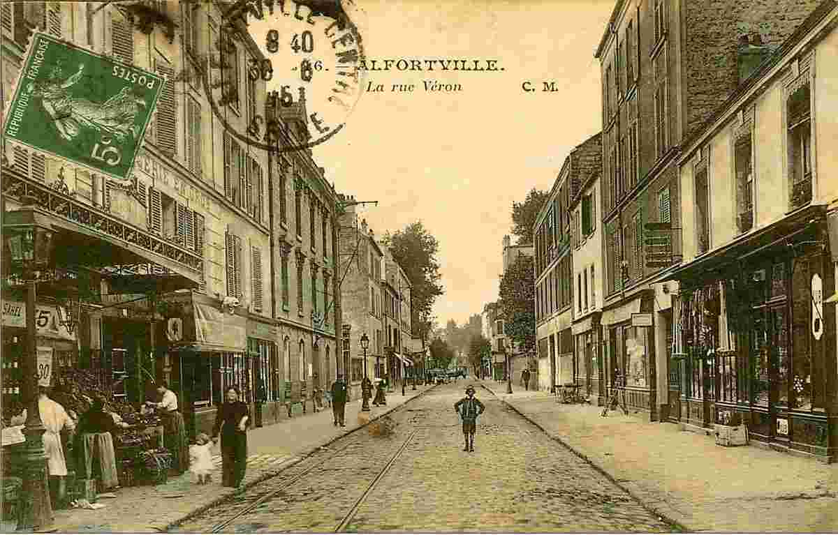 Alfortville. La Rue Véron, 1916