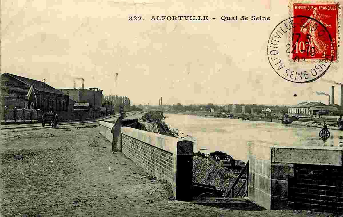 Alfortville. Quai de Seine