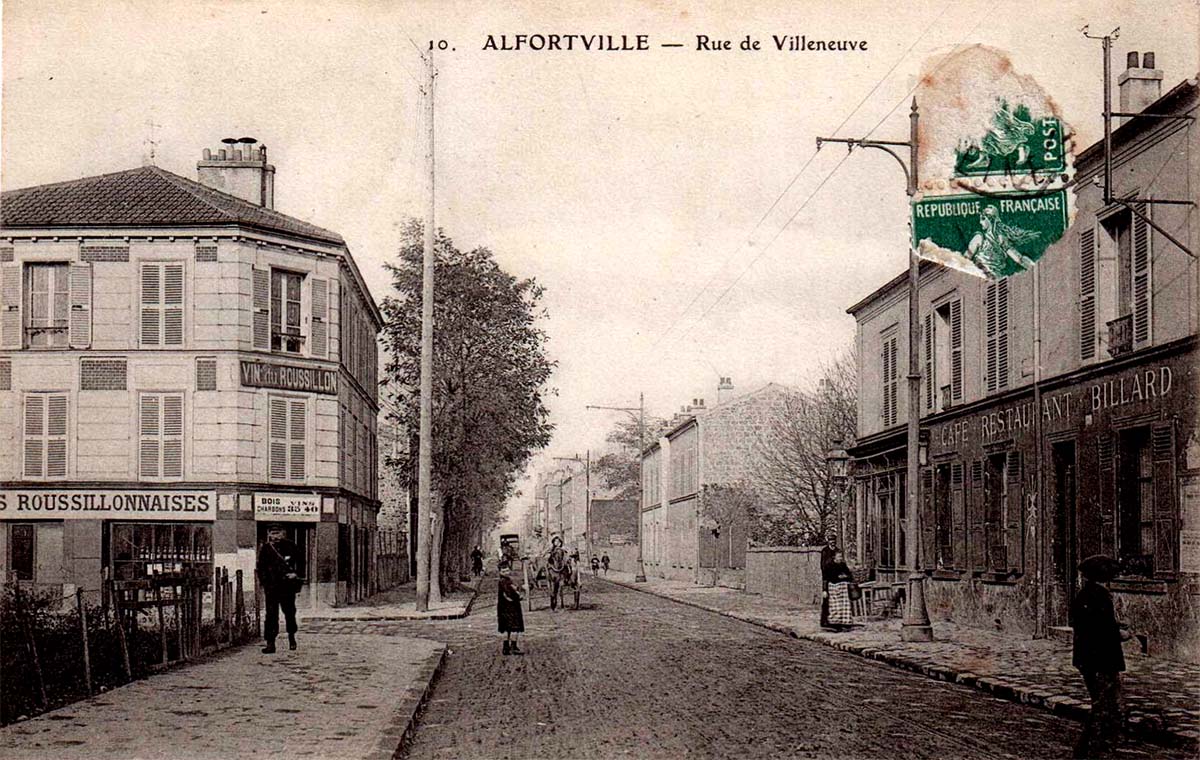 Alfortville. Rue de Villeneuve