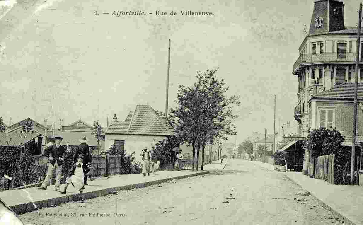Alfortville. Rue de Villeneuve