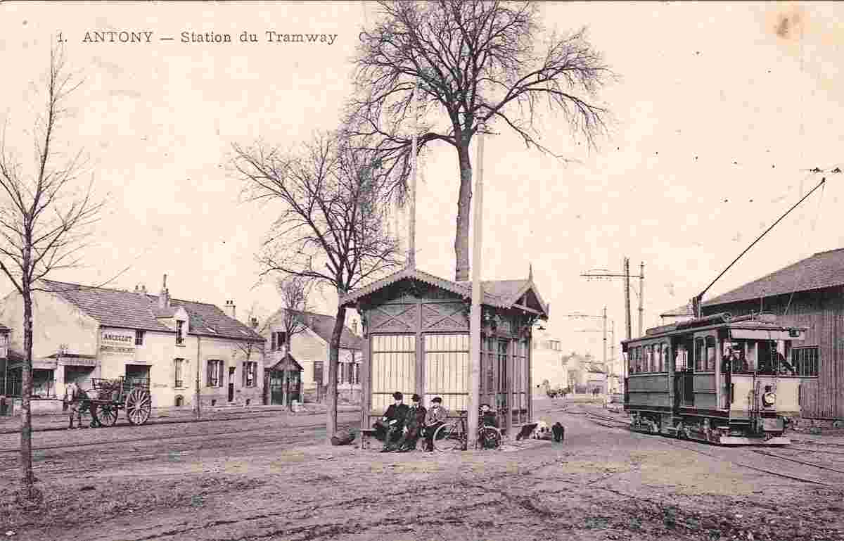 Antony. Station du Tramway en 1904