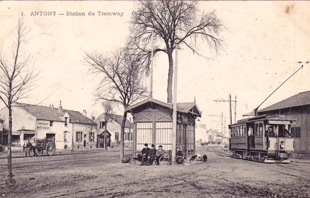 Antony. Station du Tramway en 1904
