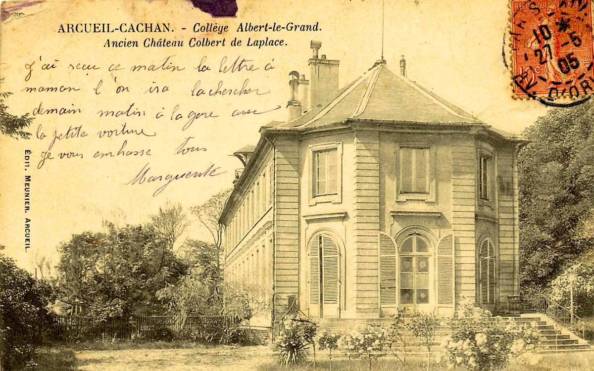 Arcueil. Collège Albert-le-Grand, ancien Château Colbert de Laplace