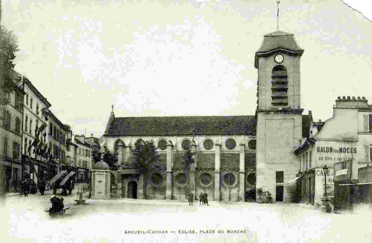 Arcueil. L'Église, place du Marché
