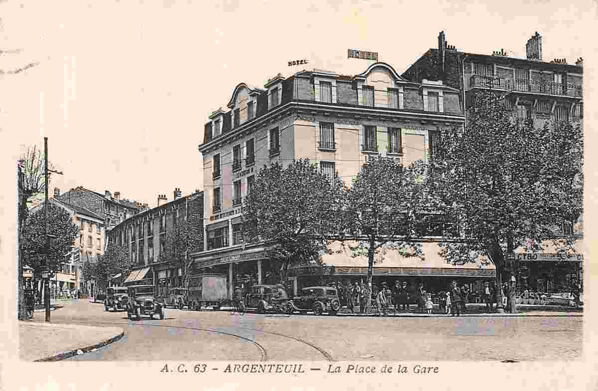 Argenteuil. Hotel à la Place de la Gare, 1944