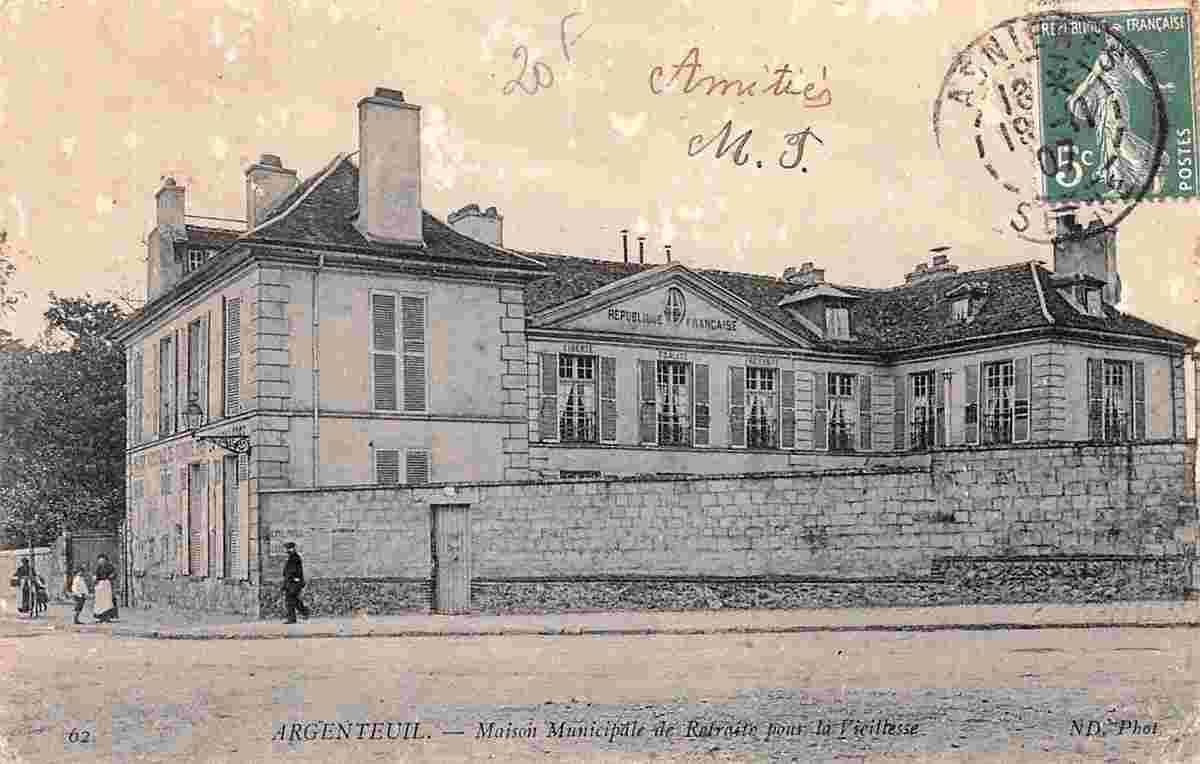 Argenteuil. Maison Municipale de Retraite pour la Vieillesse, 1907