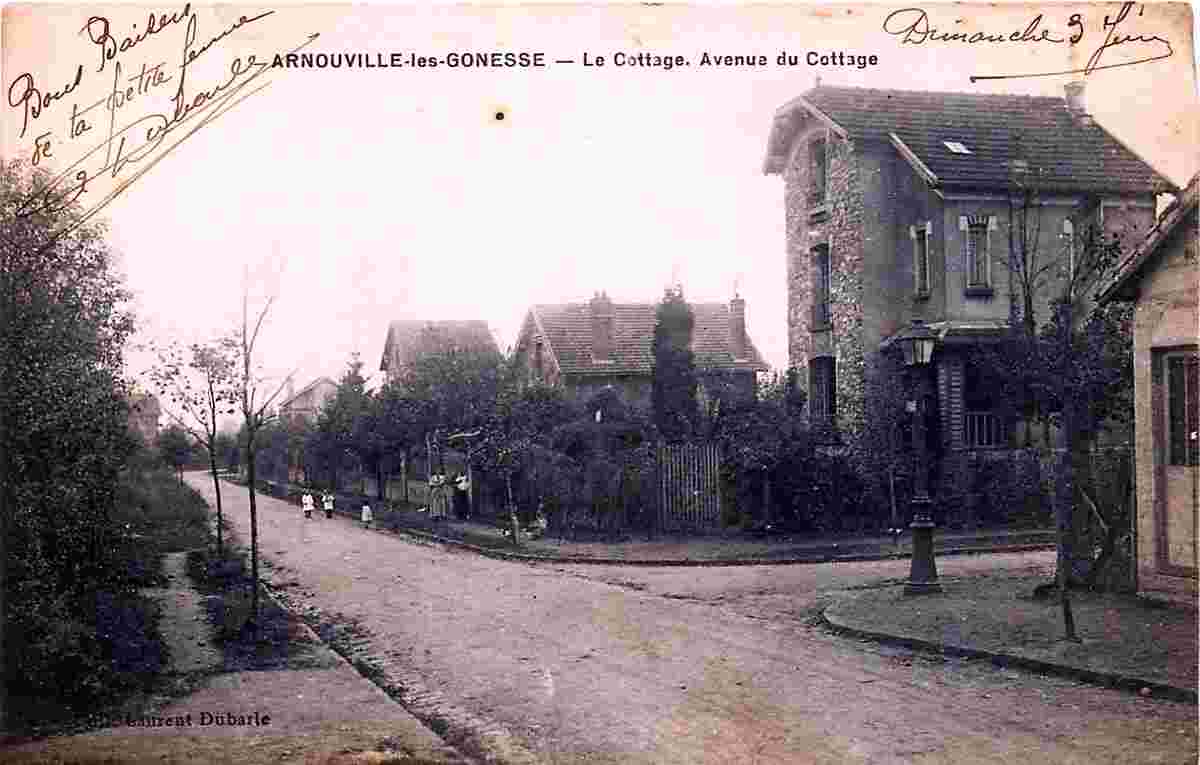 Arnouville. Avenue du Cottage, 1917