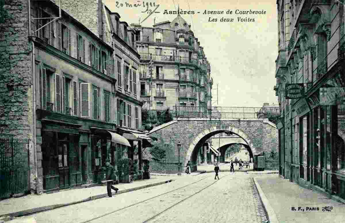 Asnières-sur-Seine. Avenue de Courbevoie - Les deux Voûtes