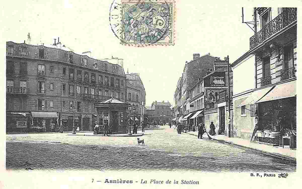 Asnières-sur-Seine. La Place de la Station