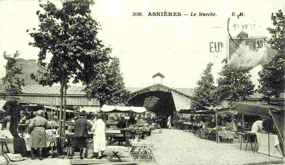 Asnières-sur-Seine. Le Marché