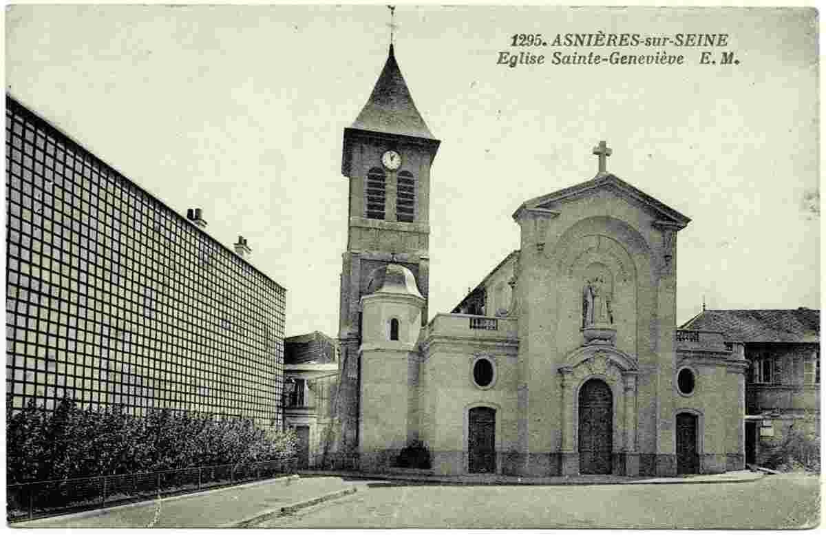 Asnières-sur-Seine. L'Église Sainte-Genevieve