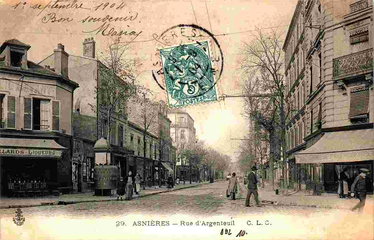 Asnières-sur-Seine. Rue d'Argenteuil