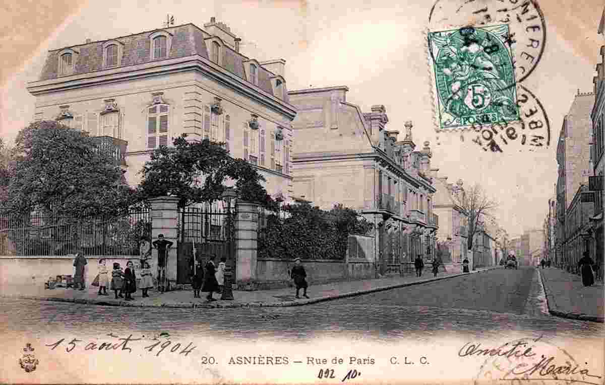 Asnières-sur-Seine. Rue de Paris