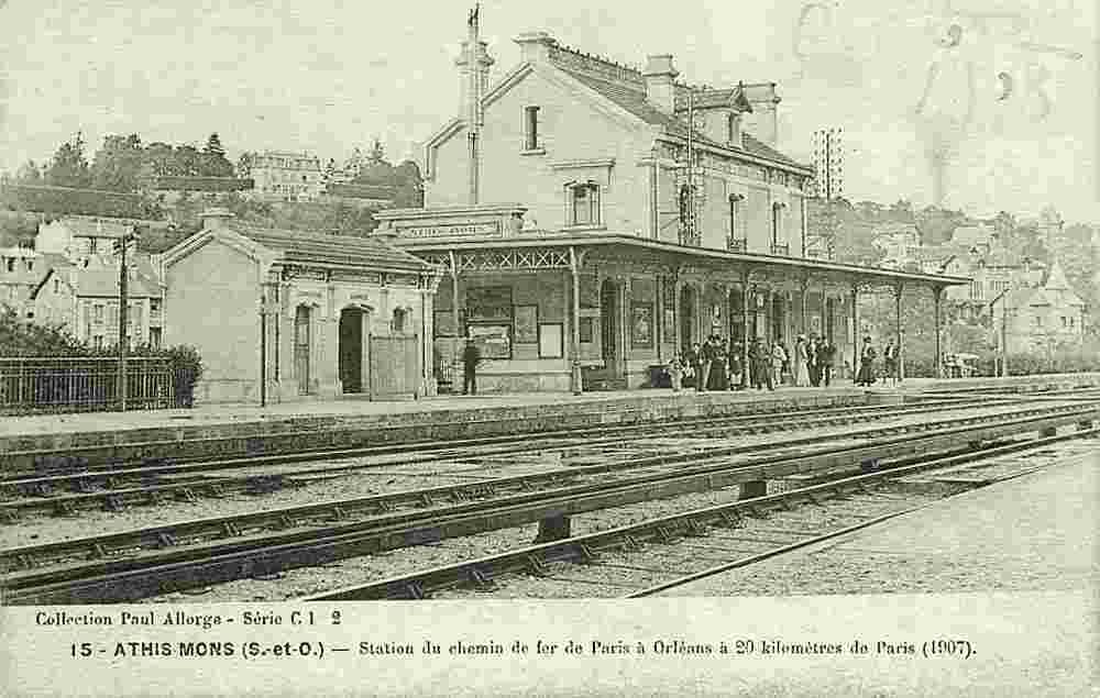 Athis-Mons. Station du chemin de fer