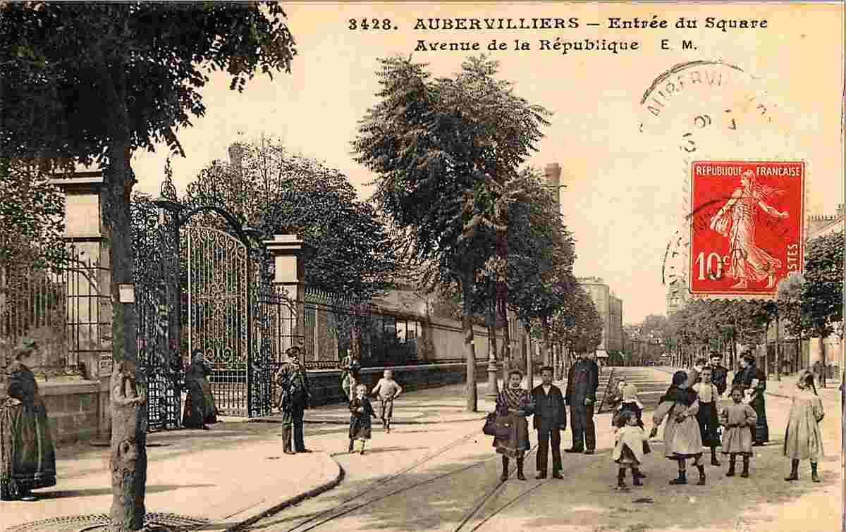 Aubervilliers. Avenue de la République