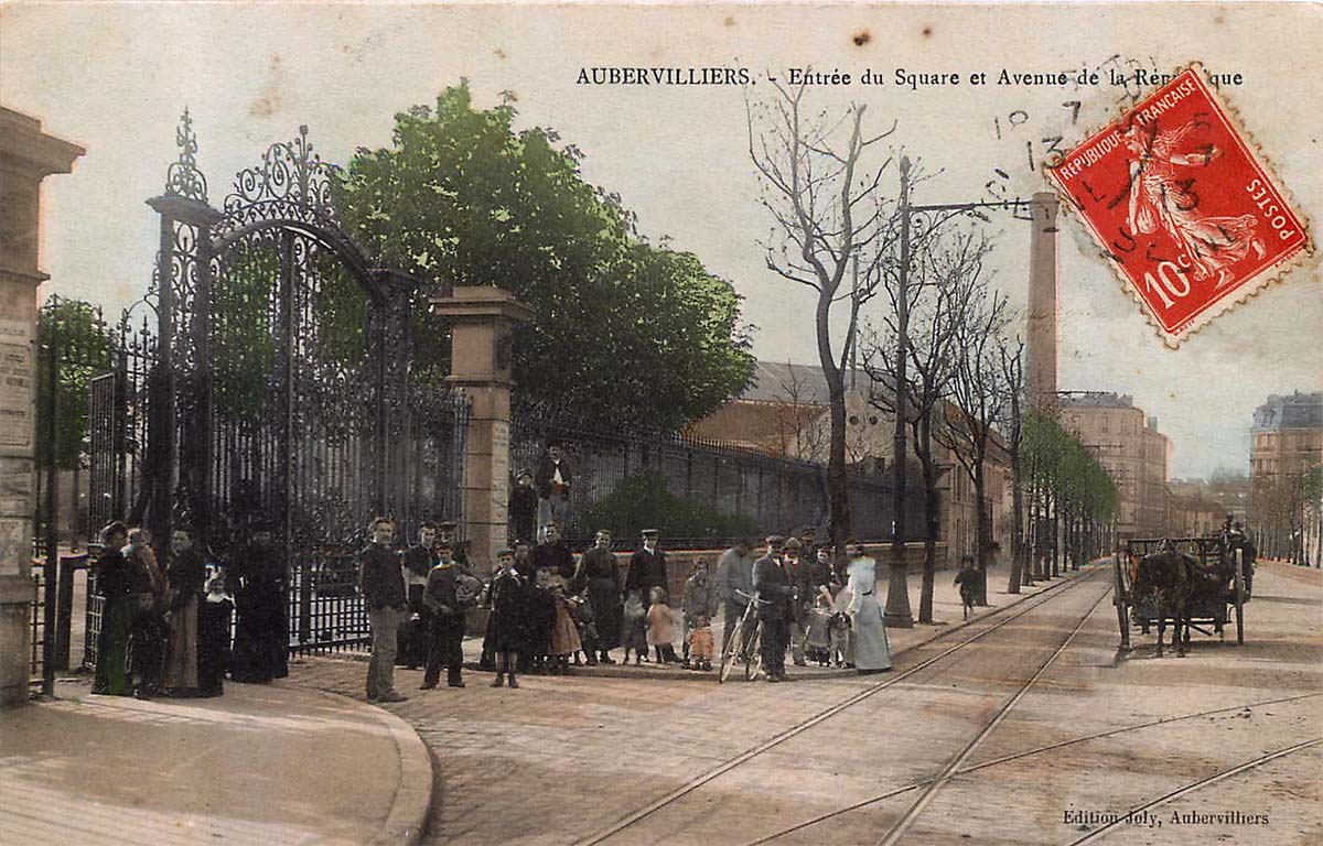 Aubervilliers. Avenue de la République