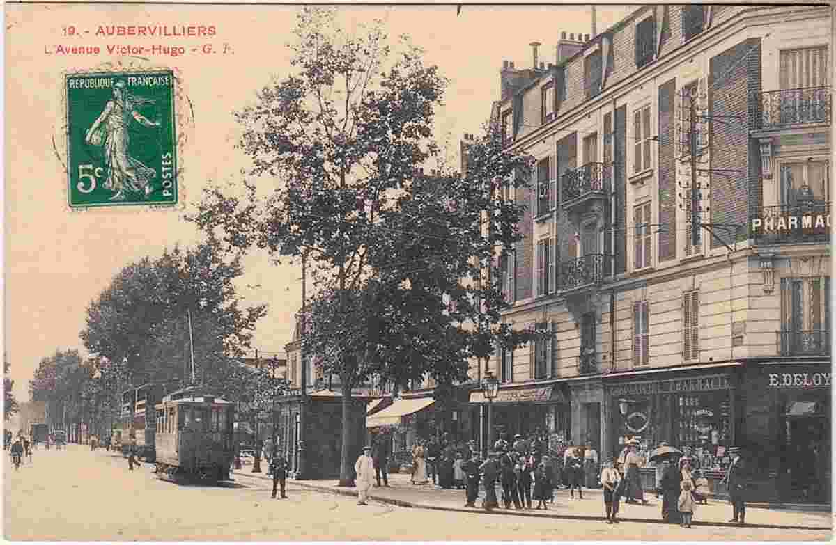 Aubervilliers. Avenue Victor Hugo