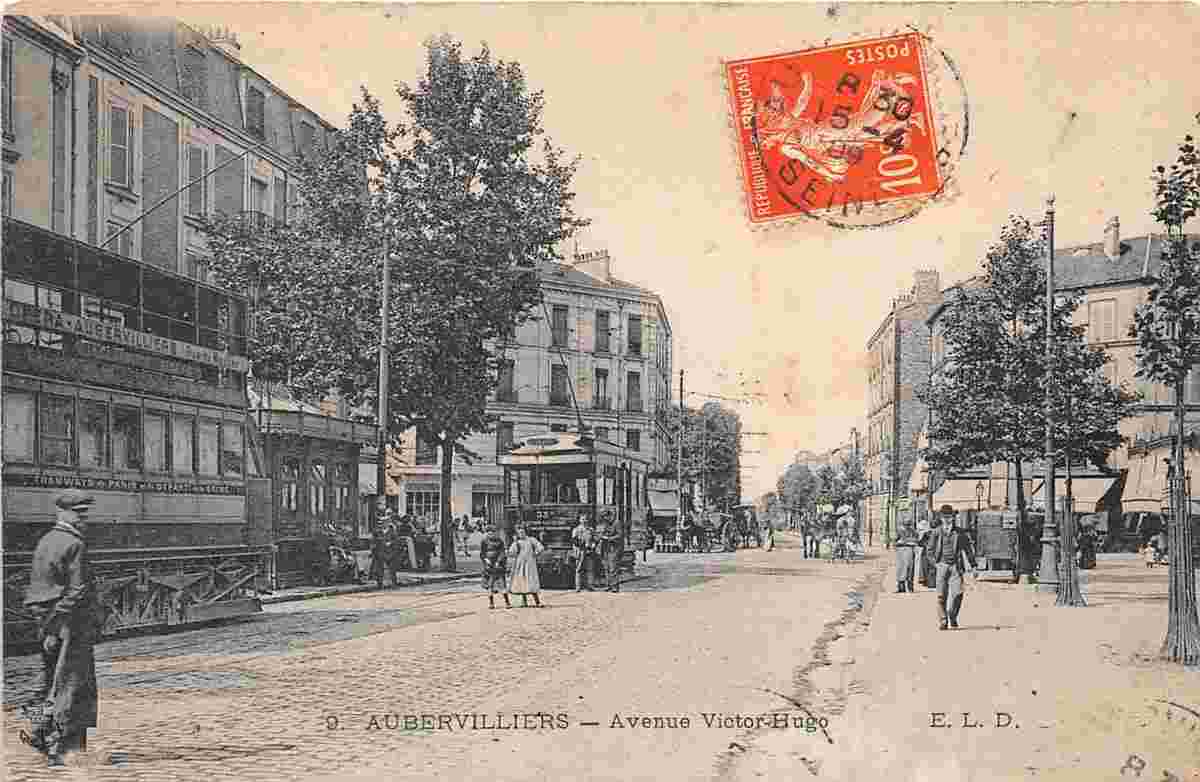 Aubervilliers. Avenue Victor Hugo