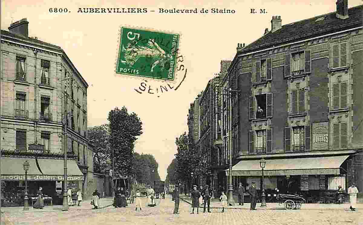 Aubervilliers. Boulevard de Staino