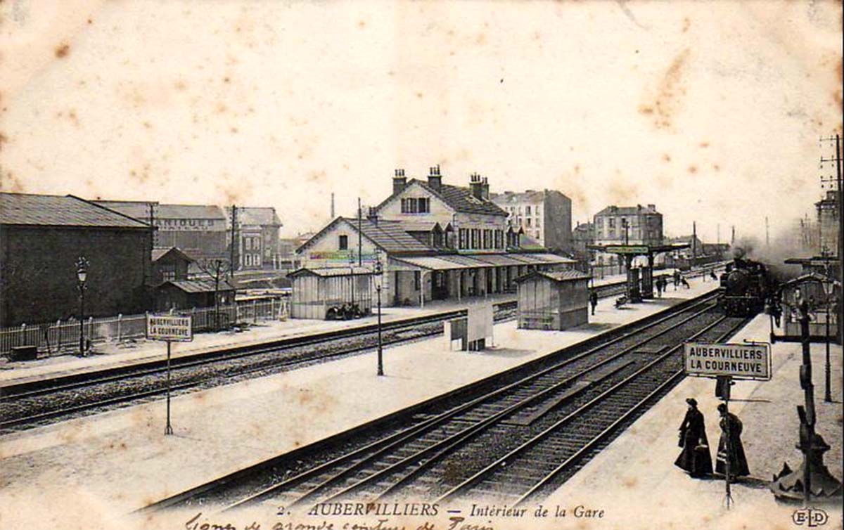 Aubervilliers. Intérieur de la Gare